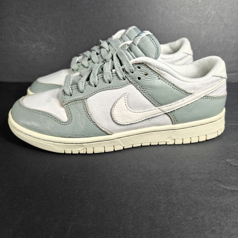 Nike Dunk Low PRM Mica Retro Green Sage Ivory White Shoes Men's Sneakers Size 8